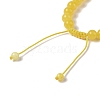 8mm Round Dyed Natural Jade Imitation Beeswax Braided Bead Bracelets for Women Men BJEW-C067-01B-05-4