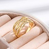 Rack Plating Brass Cuff Finger Rings RJEW-M028-18G-4