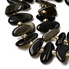 Natural Golden Sheen Obsidian Beads Strands G-L649-A04-01-4