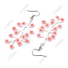 Handmade Glass Seed Beads Flower Dangle Earrings EJEW-FS00090-1