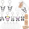 Olycraft PVC Plastic Panda Keychain KEYC-OC0001-04-1