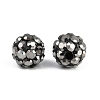 Polymer Clay Rhinestone Beads RB-H284-6MM-Half-1-3