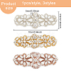3Pcs 3 Colors Hotfix Rhinestone AJEW-FG0002-58-2