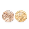 Natural Yellow Shell Carved Cabochons SHEL-G024-01B-1