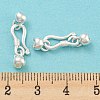 925 Sterling Silver S-Hook Clasps STER-Q191-07A-S-4