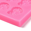 DIY Heart Patterns Cookie Food Grade Silicone Fondant Molds DIY-F072-14-3