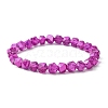 Star Cut Round Glass Bead Stretch Bracelets for Women BJEW-JB09482-3