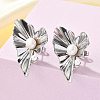 304 Stainless Steel Stud Earrings EJEW-S246-04P-2