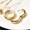 304 Stainless Steel Hoop Earrings for Women EJEW-C096-44G-5