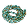 Crackle Glass Beads Strands X-CCG-C002-8mm-06-2