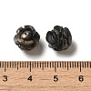 Natural Glaucophane Carved Flower Beads G-O156-B-30-3