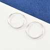 Brass Hoop Earrings EJEW-F378-02S-1