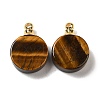 Natural Tiger Eye Perfume Bottle Pendants G-Z039-02G-05-1