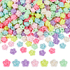 400Pcs Opaque Acrylic Beads MACR-ME0001-10-1