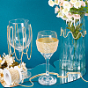 Plastic Pearl Bead Cup Chains CH-WH0013-01A-G-4