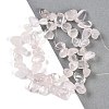 Natural Rose Quartz Nuggets Beads Strands G-B125-A09-01-2