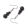 3 Pairs 3 Styles Natural Mixed Stone Dangle Earrings EJEW-JE06134-5