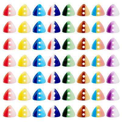 80Pcs 2-Hole Porcelain Buttons PORC-PJ0001-02A-1