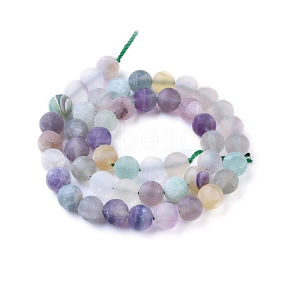 Natural Fluorite Beads Strands X-G-K292-01-1