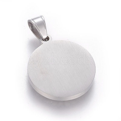 304 Stainless Steel Enamel Pendants STAS-E439-90T-P-1