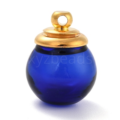 Glass Bottle Pendants LS-GLAA-K056-09A-G-1