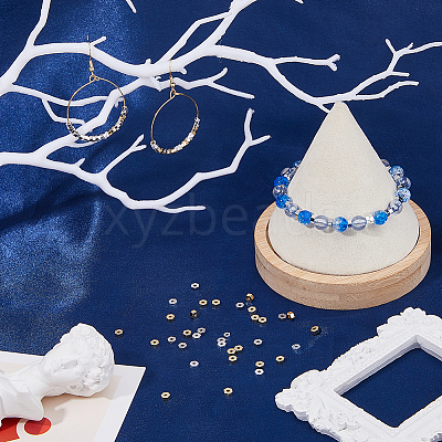 120Pcs 6 Styles Rack Plating Brass Beads KK-FH0006-97-1