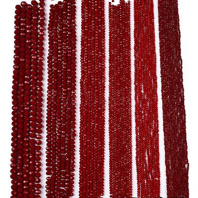 Opaque Solid Color Imitation Jade Glass Beads Strands EGLA-A044-P6mm-D02-1