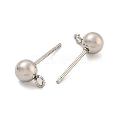 Non-Tarnish 304 Stainless Steel Stud Earring Findings STAS-O004-10C-P-1