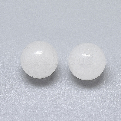Natural White Jade Beads X-G-T122-25A-10-1