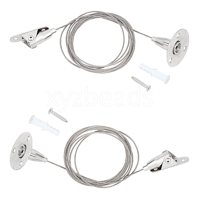 Stainless Steel Adjustable Wall Hooks AJEW-WH0018-88P-1