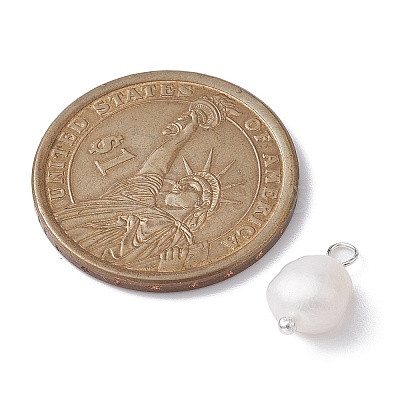 Natural Pearl Potato Charms PALLOY-JF02199-01-1