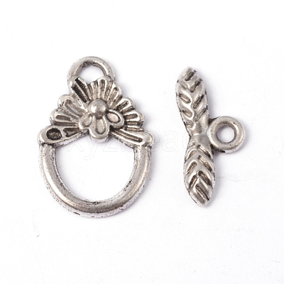 Tibetan Style Toggle Clasps X-A0122Y-1