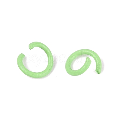 Spray Painted Iron Open Jump Rings IFIN-T017-04C-06-1