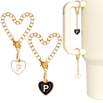 2 Sets Alloy Enamel Cup Pendant Decorations HJEW-SC0001-56P-1