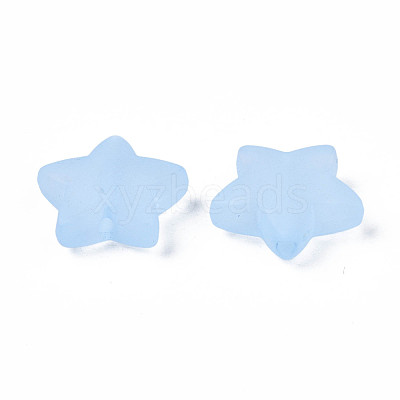 Transparent Frosted Acrylic Beads X-FACR-N002-01A-1