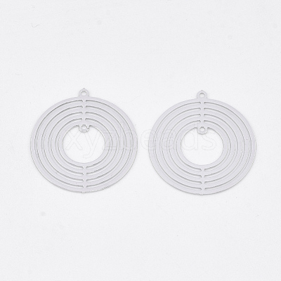 Brass  2-Loop Link Pendants KKC-S001-002P-1