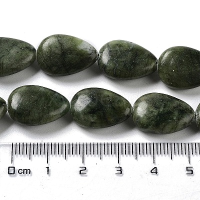 Natural Teardrop Chinese Southern Jade Beads Strands G-L242-16-1