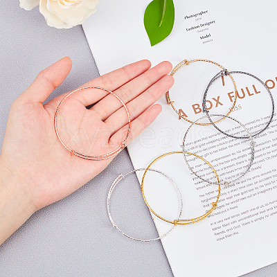 Adjustable Iron Bangle Making BJEW-CA0001-01-1