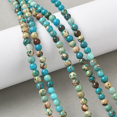 Dyed Natural Regalite/Imperial Jasper/Sea Sediment Jasper Beads Strands G-B124-C05-02-1