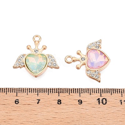 Alloy Glass Pendants PALLOY-N176-70KCG-1