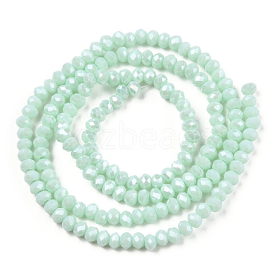Electroplate Glass Beads Strands EGLA-A034-P1mm-A20-1