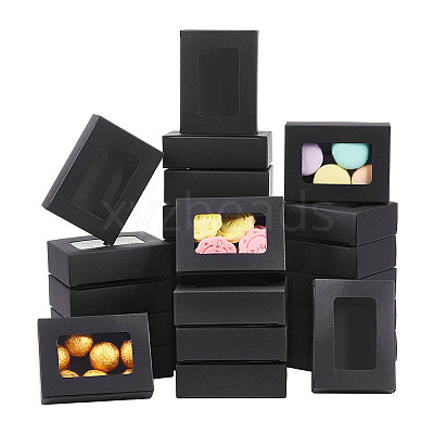Rectangle Folding Paper Storage Boxes CON-WH0106-01A-01-1