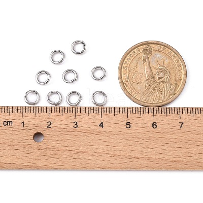 Tarnish Resistant 304 Stainless Steel Open Jump Rings STAS-E067-08-6mm-1