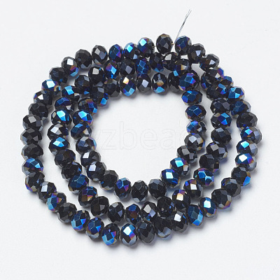 Electroplate Glass Beads Strands EGLA-A034-T6mm-I03-1