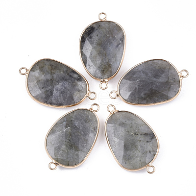 Natural Labradorite Links connectors G-S344-71A-1