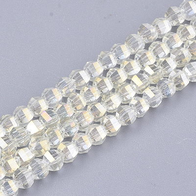 Electroplate Glass Beads Strands EGLA-S176-07B-B05-1