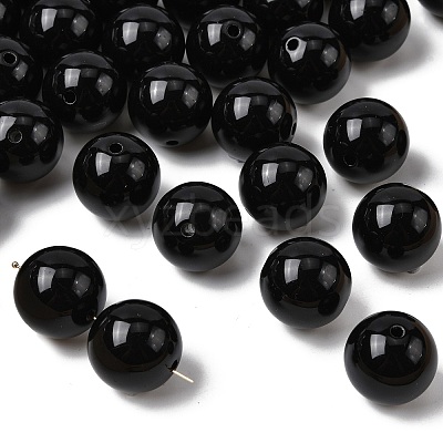 Imitation Jade Acrylic Beads SACR-S188-20mm-01-1