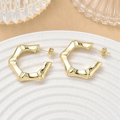 Brass Stud Earrings KK-CBAD851-27G-1