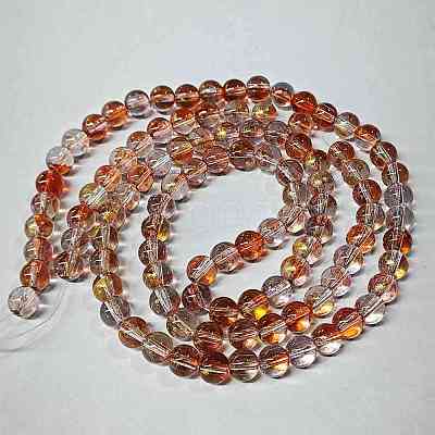 Baking Paint Glass Beads Strands DGLA-YW0002-01A-03-1