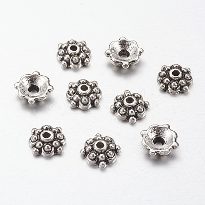 Tibetan Style Alloy Caps LS-LF0664Y-NF-1